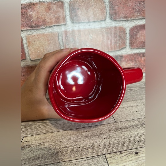 NWOT Rae Dunn red Christmas Holiday mug BRIGHT - Picture 3 of 5